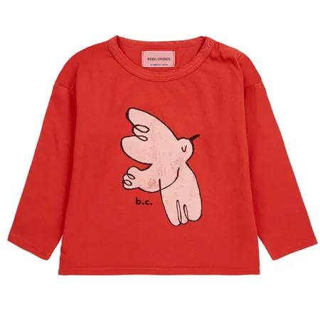 Red Freedom Bird Long Sleeve Top