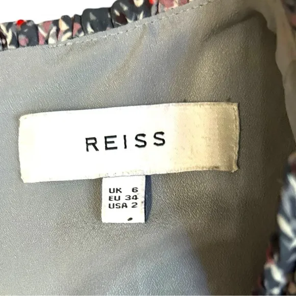 Reiss Angelika Purple Pink Formal Women’s Dress Size 2 Ruffles Lace NWOT