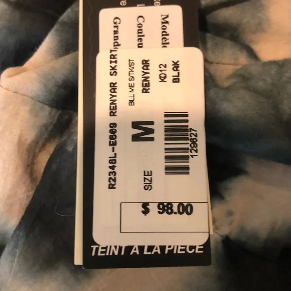 Renaur Tie Dyed 2 in 1 Maxi Skirt/Dress M NWT