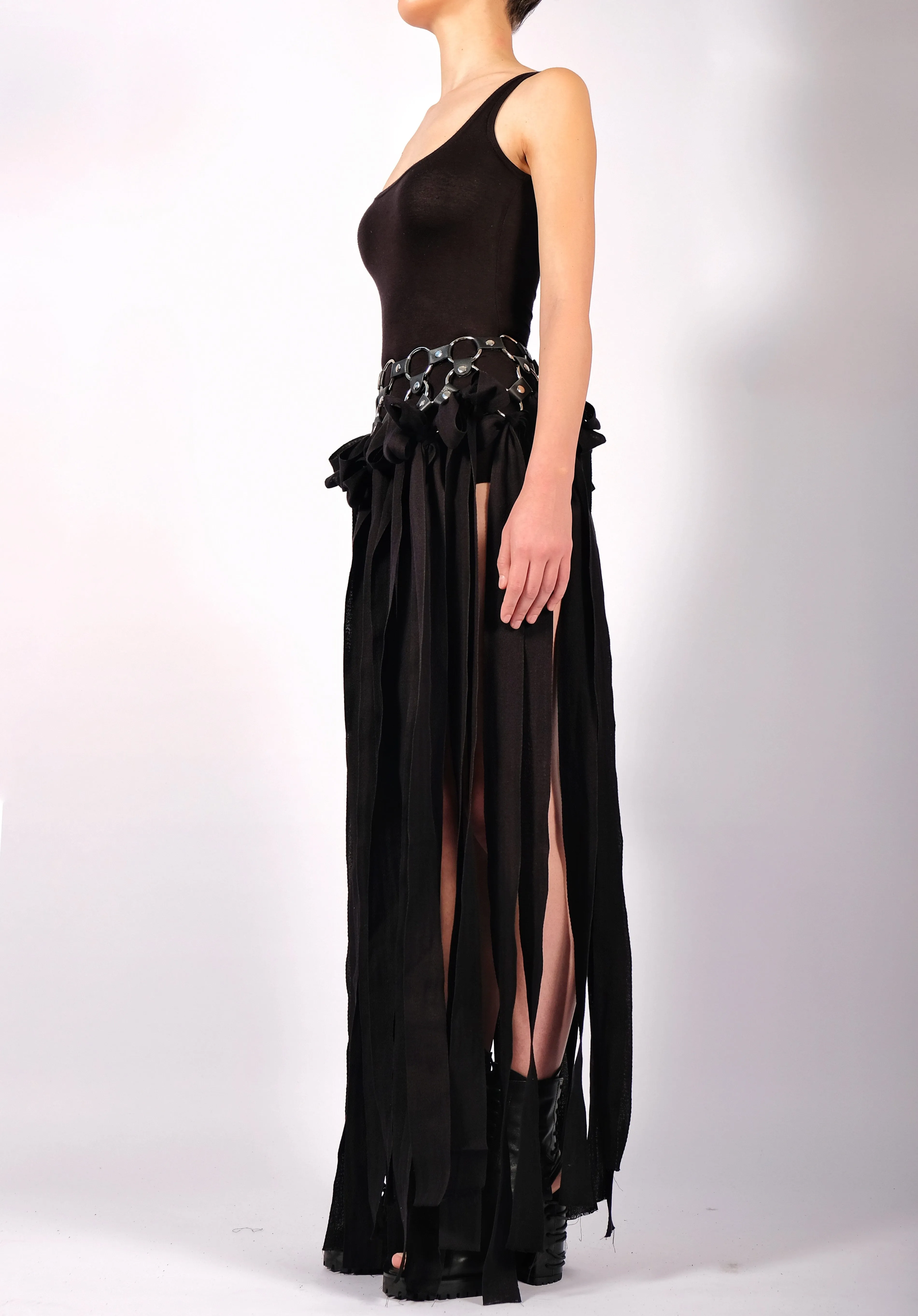Ring Skirt with Ribbons Maxi