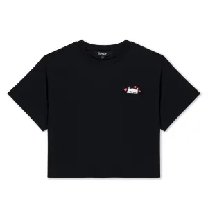 Ripndip Womens Nermal Loves Cropped Baby Pocket Tee