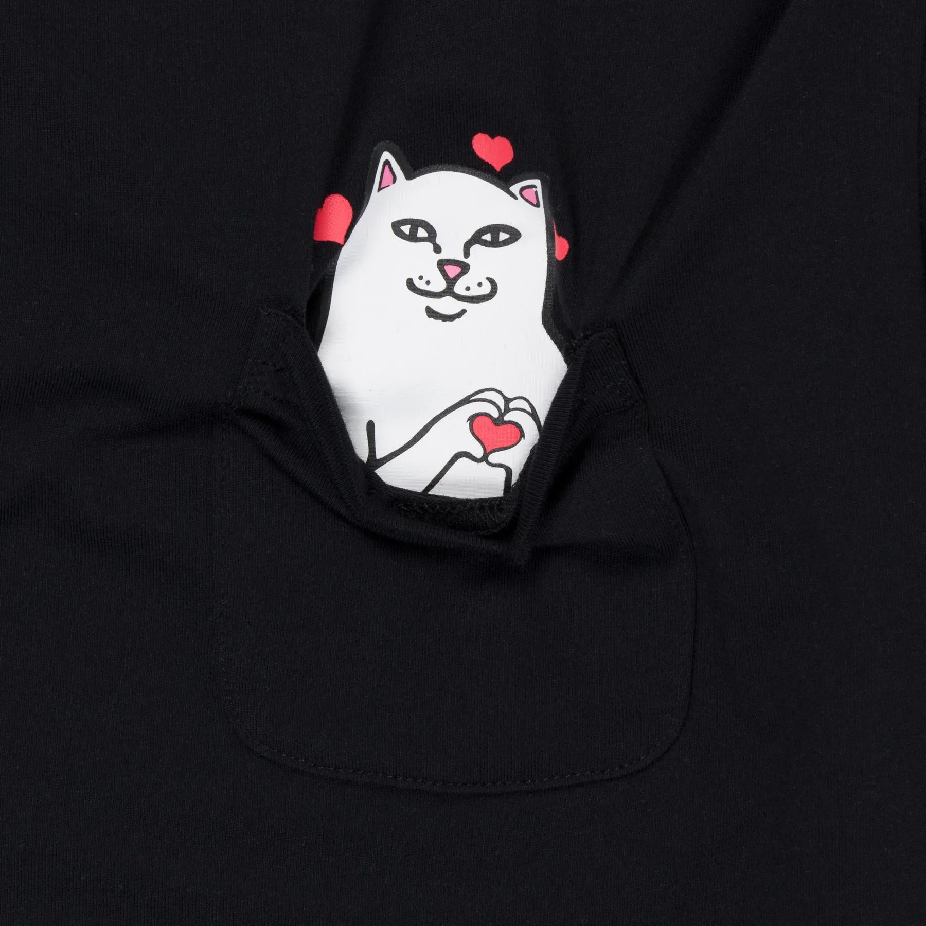 Ripndip Womens Nermal Loves Cropped Baby Pocket Tee