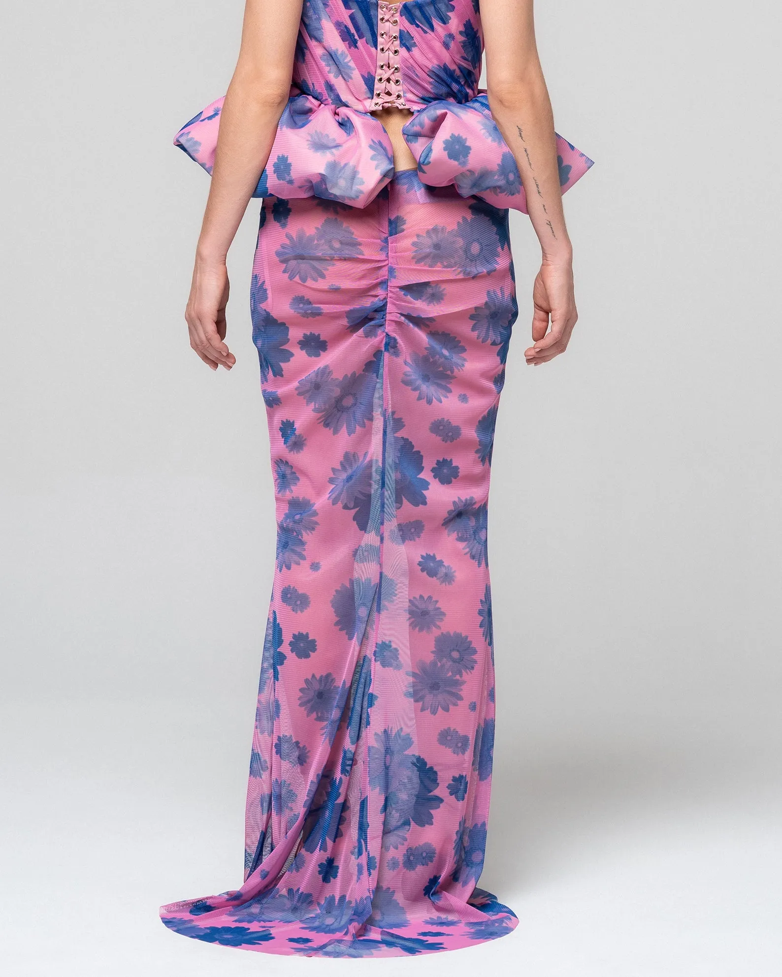 SALLY FLORAL MERMAID SKIRT