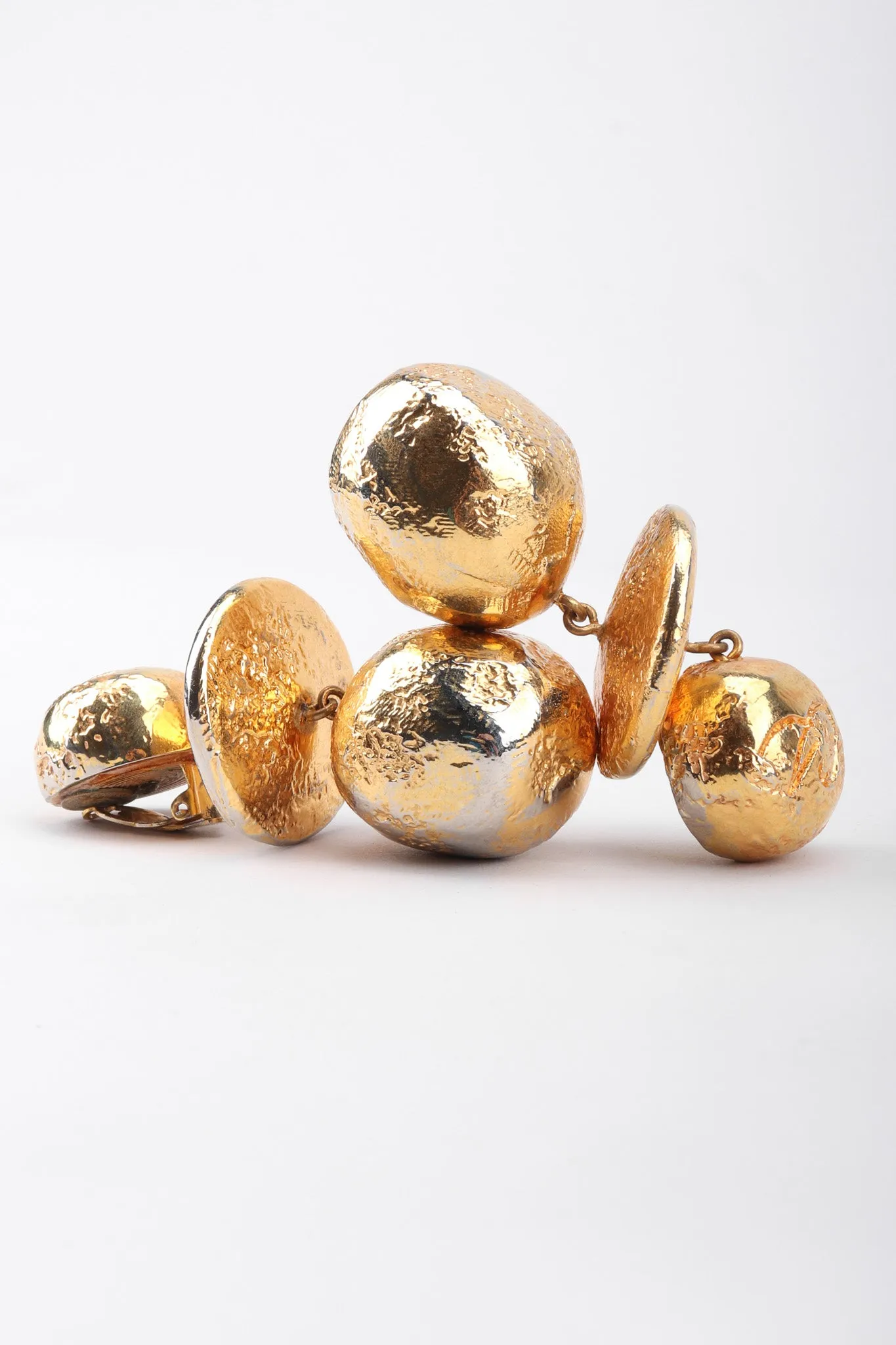 Saucer Ball Drop Earrings