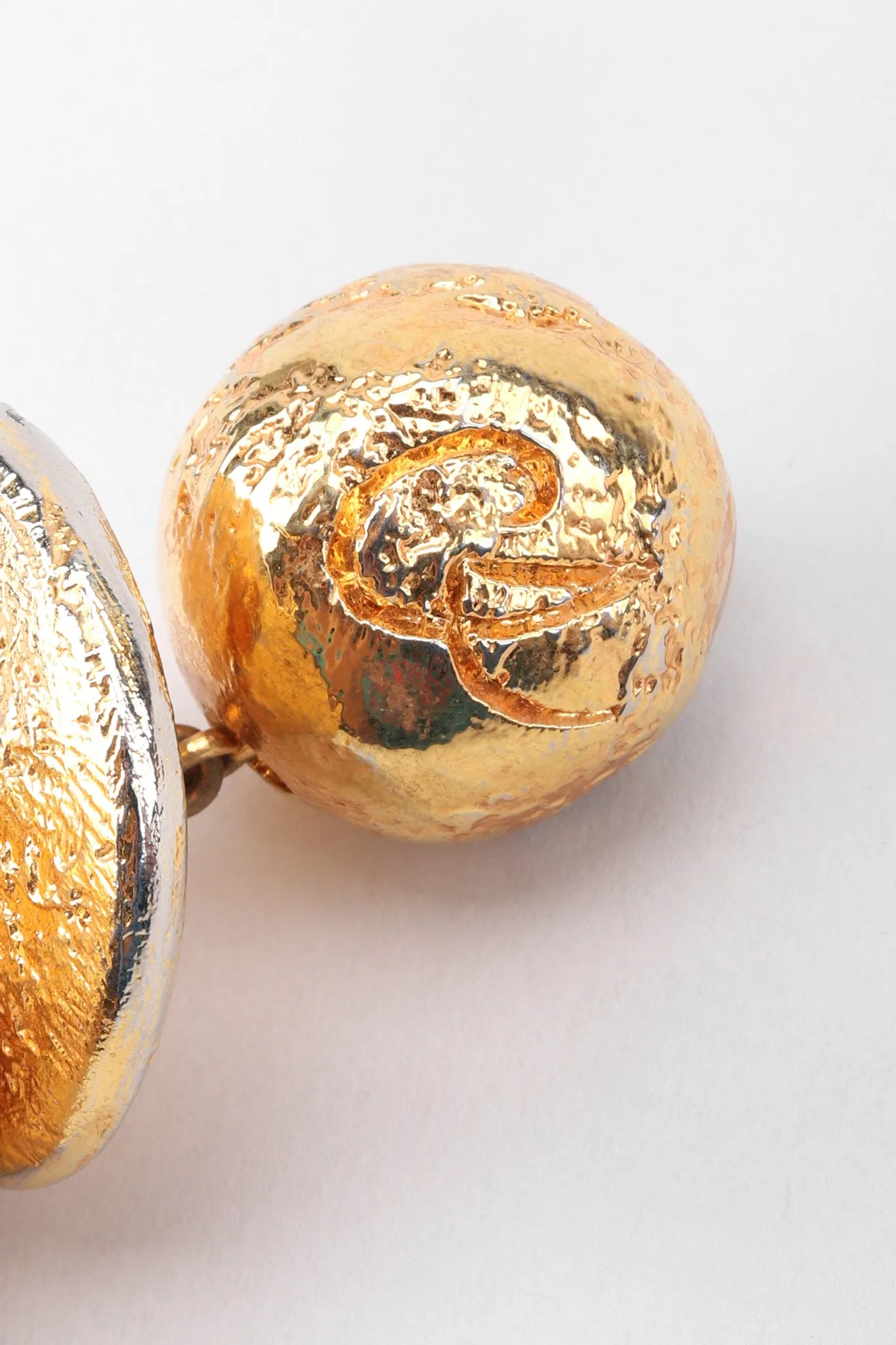 Saucer Ball Drop Earrings