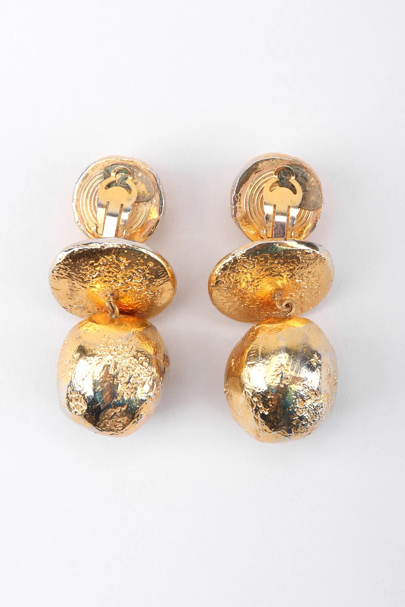 Saucer Ball Drop Earrings