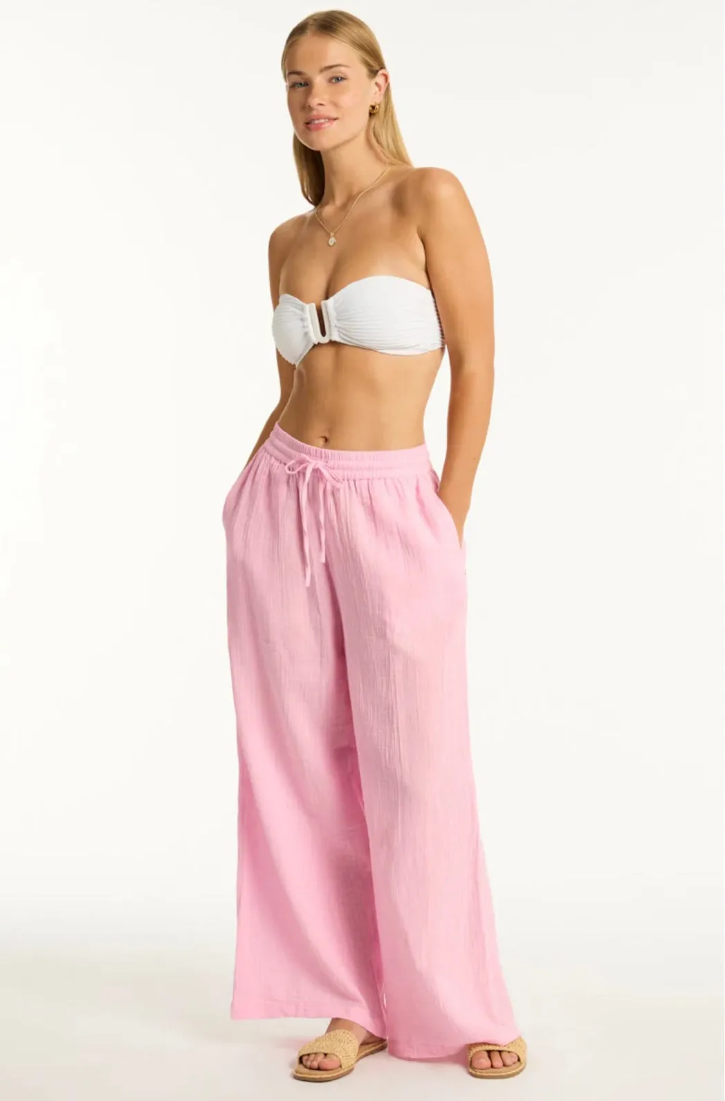 Sea Level Sunset Beach Pant Pink