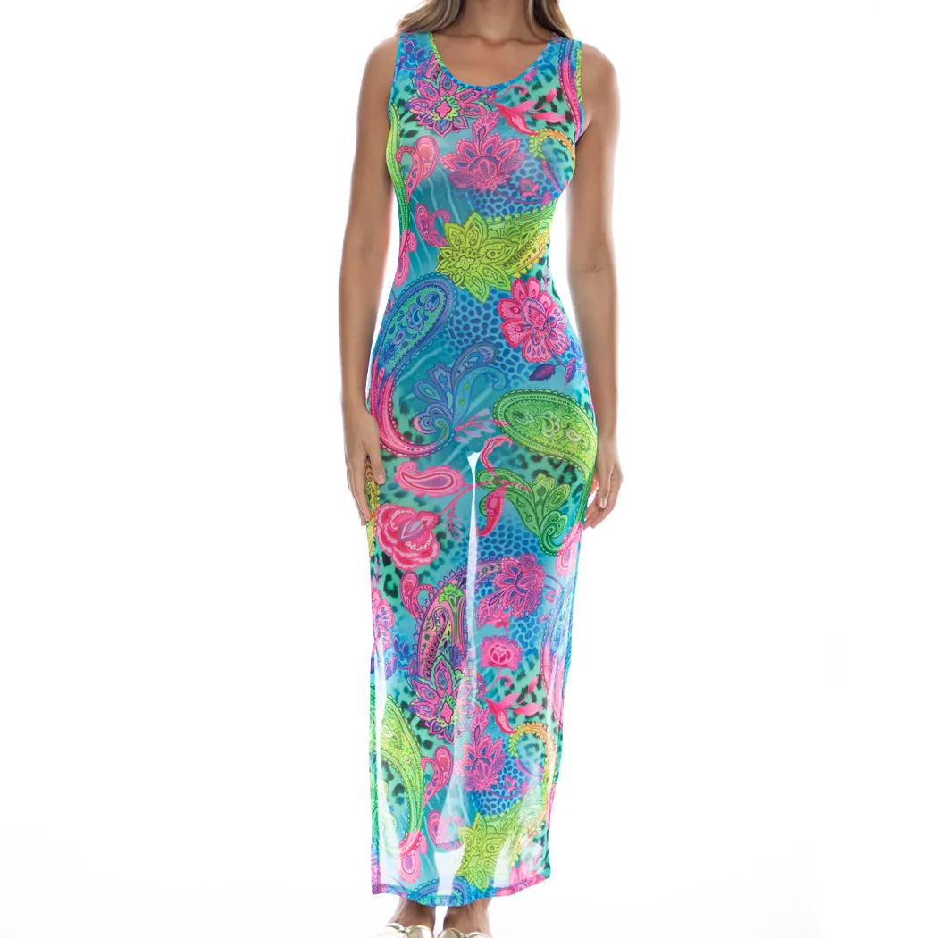SEAGLASS FANTASY - Maxi Tank Dress