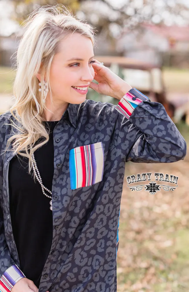 SERAPE FALLS BUTTON-UP