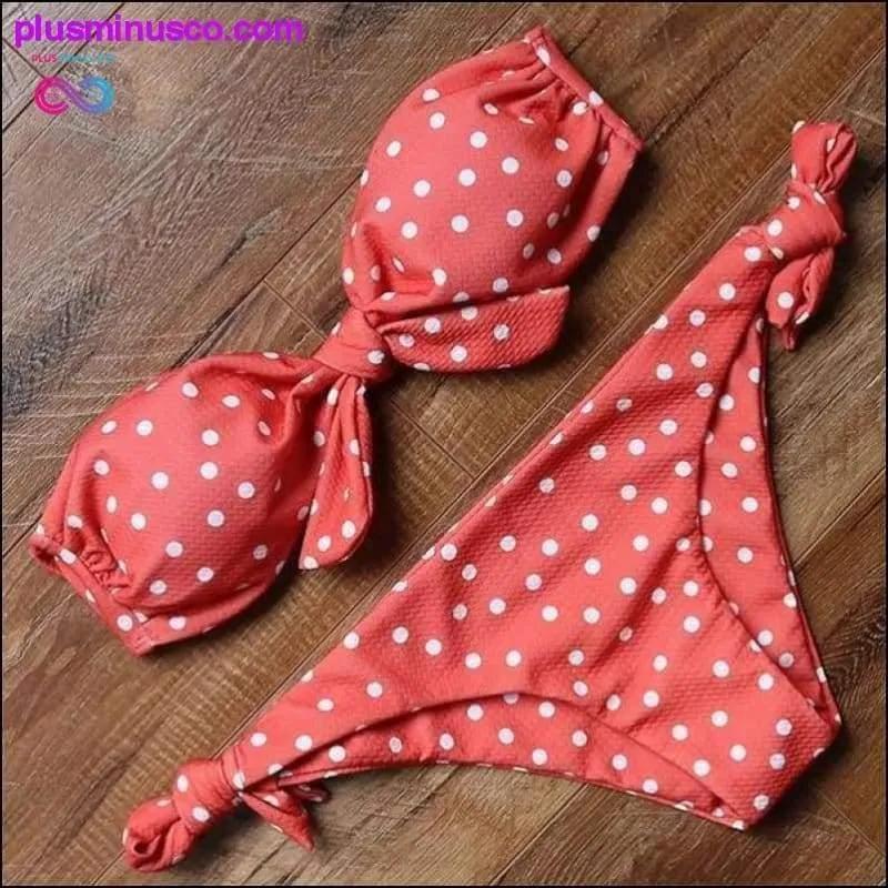 Sexy Strapless Bikini Set Off Shoulder