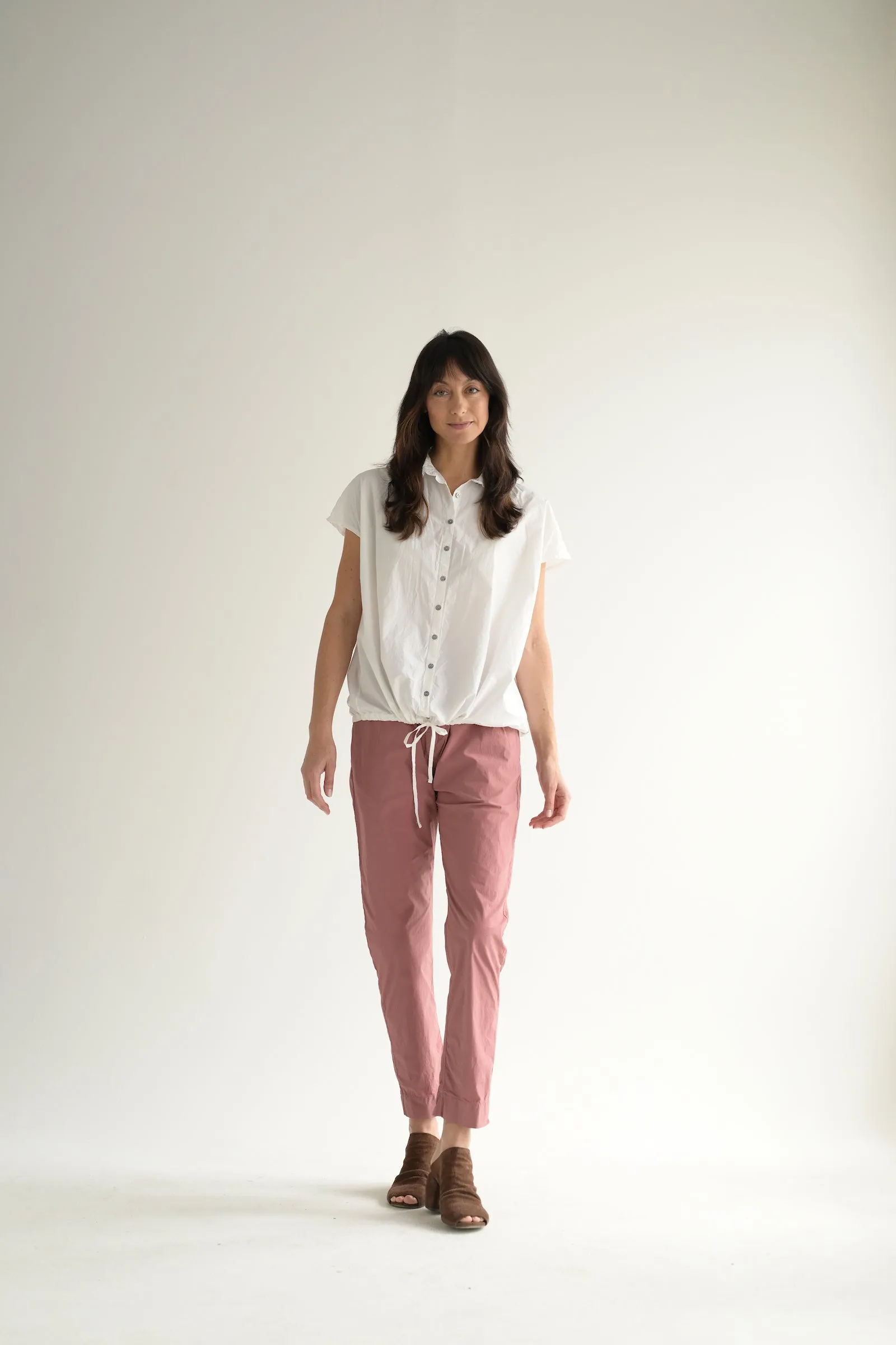 Short Sleeveless Top TC in White