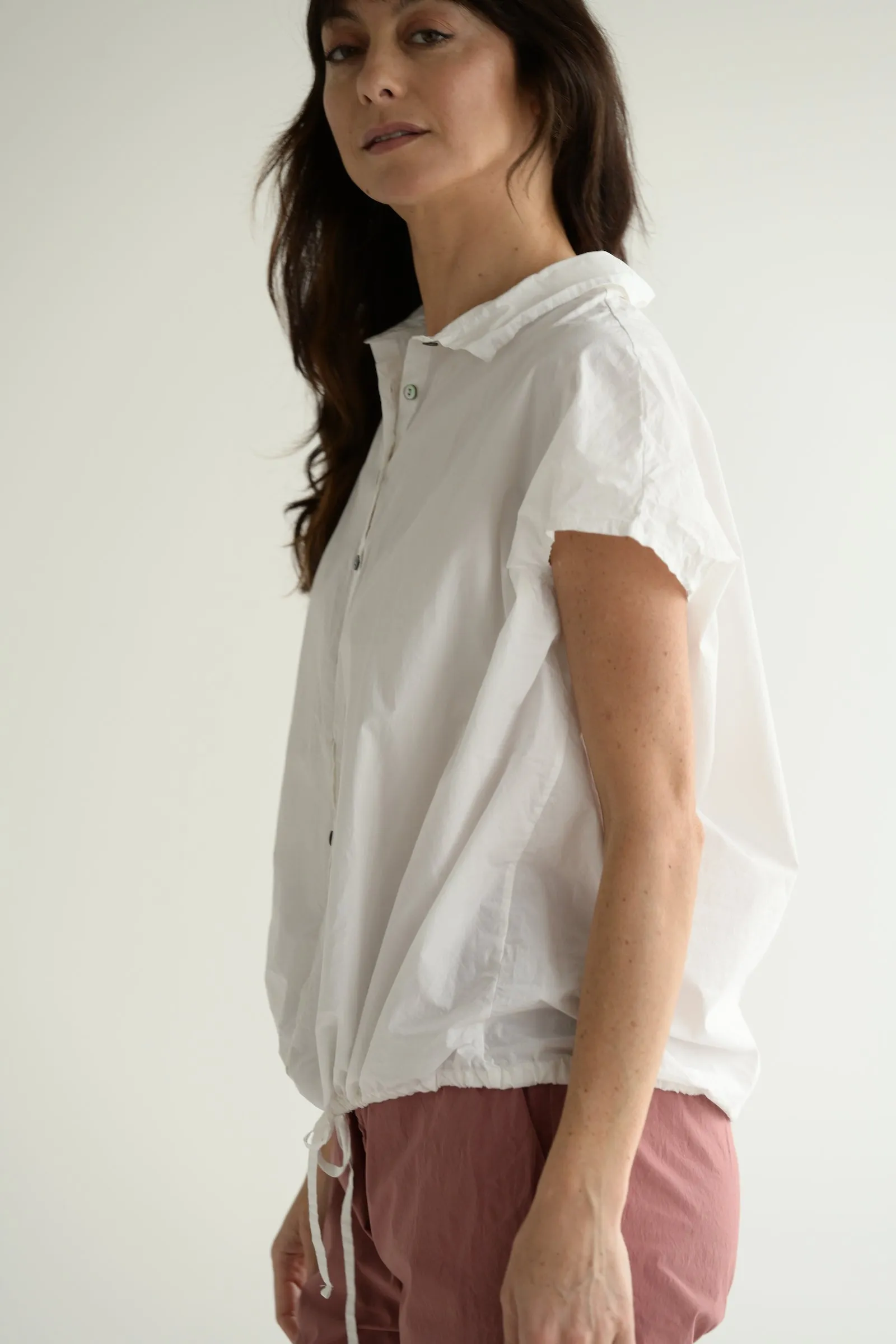 Short Sleeveless Top TC in White