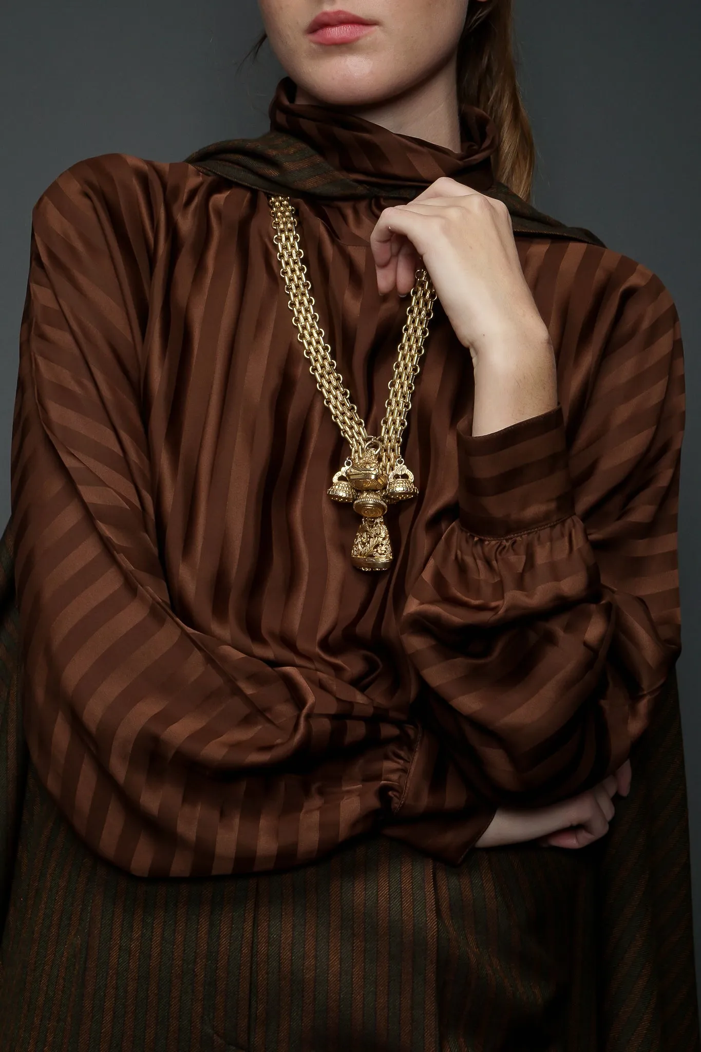 Silk Stripe Blouse