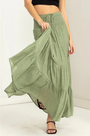 SK34 TIER MAXI SKIRT