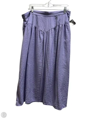 Skirt Maxi By A New Day In Purple, Size: Xl