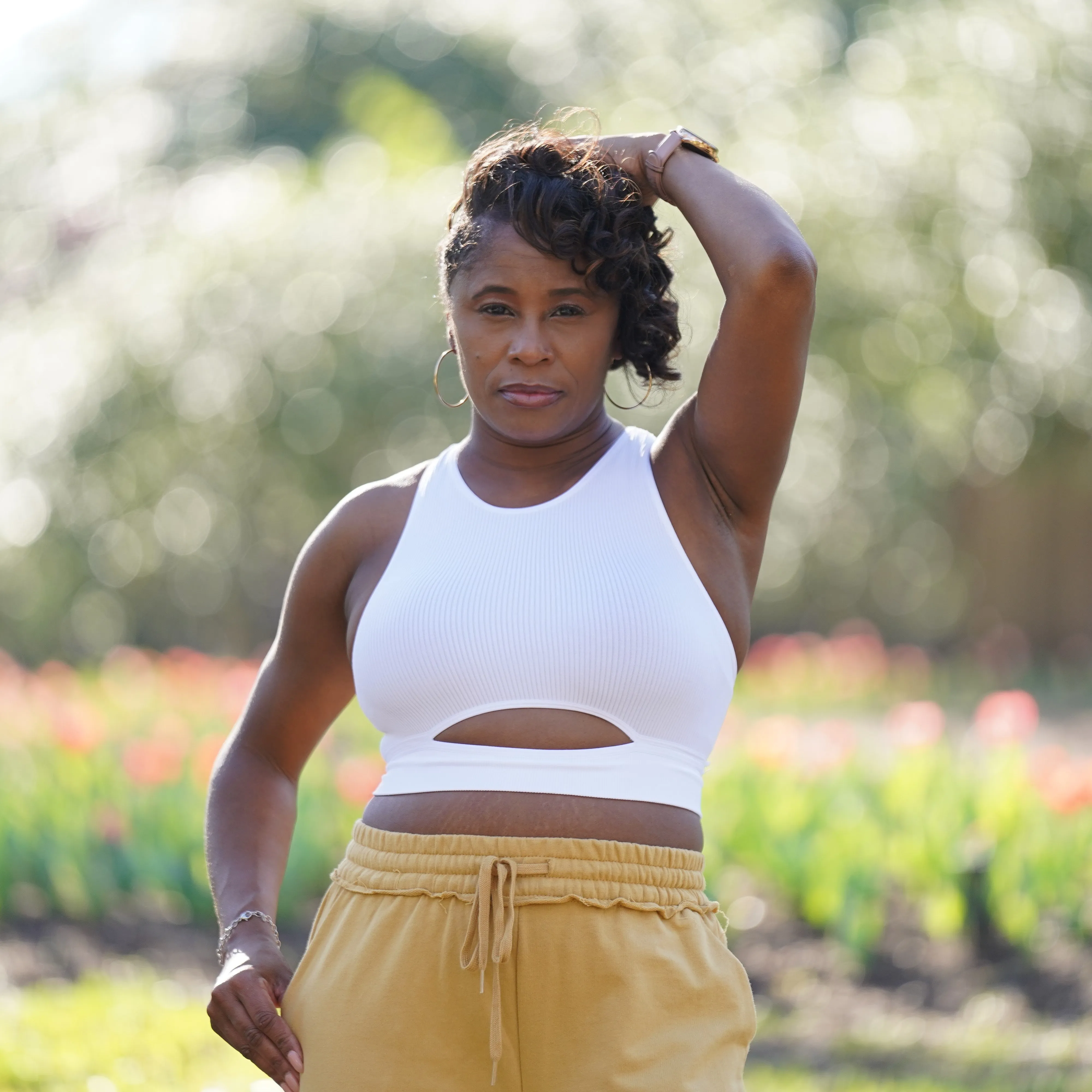 Slit Crop Top