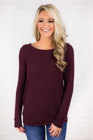 So Cherished Plum Top