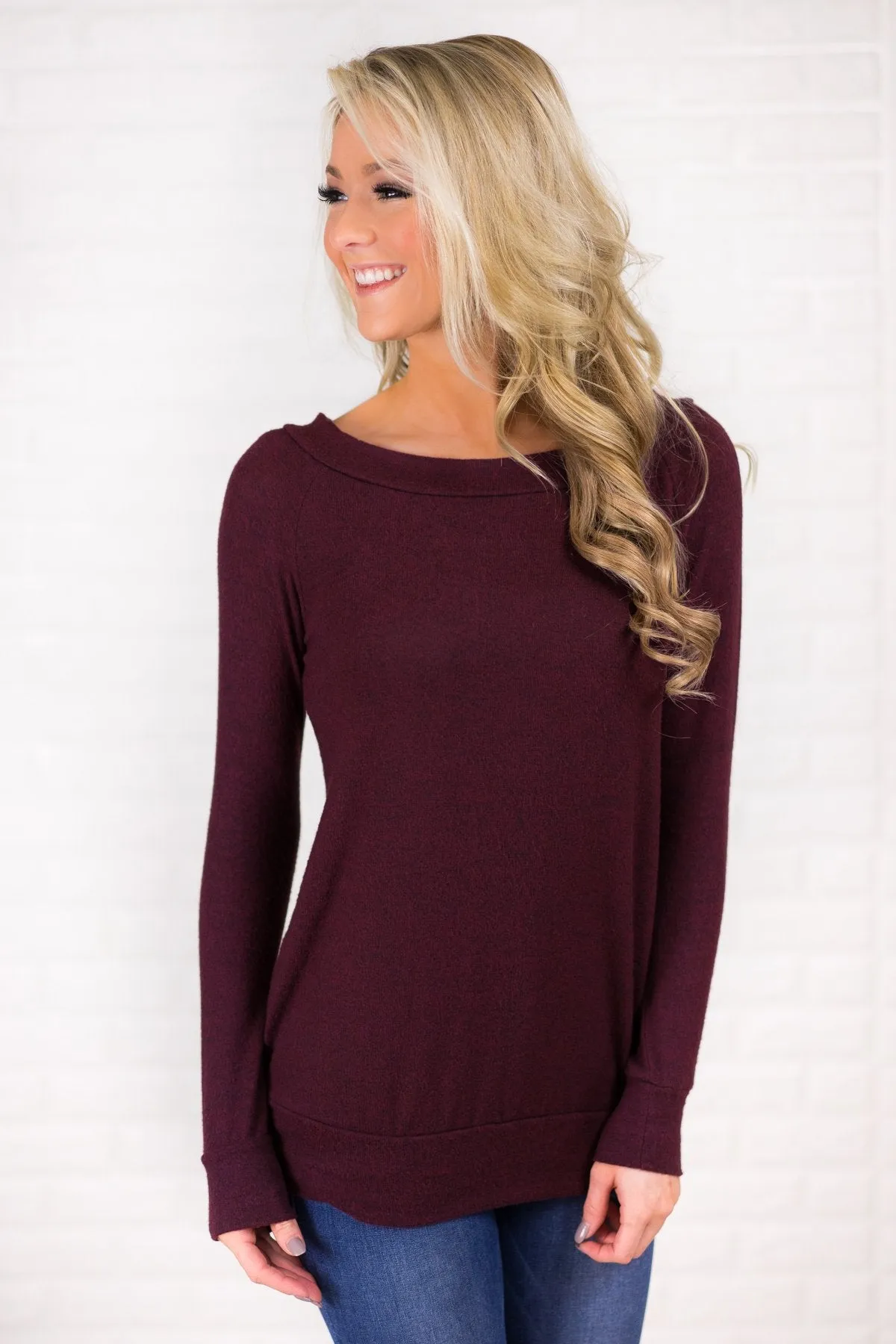 So Cherished Plum Top
