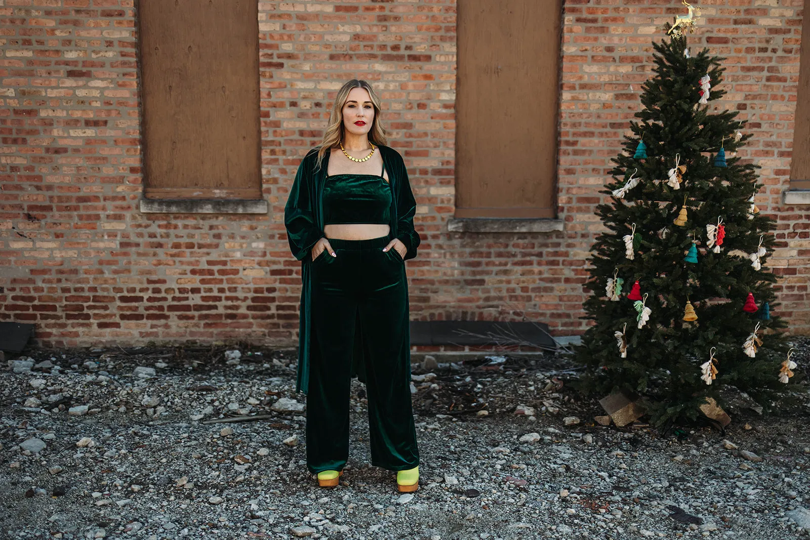 sonny wide leg pant in green