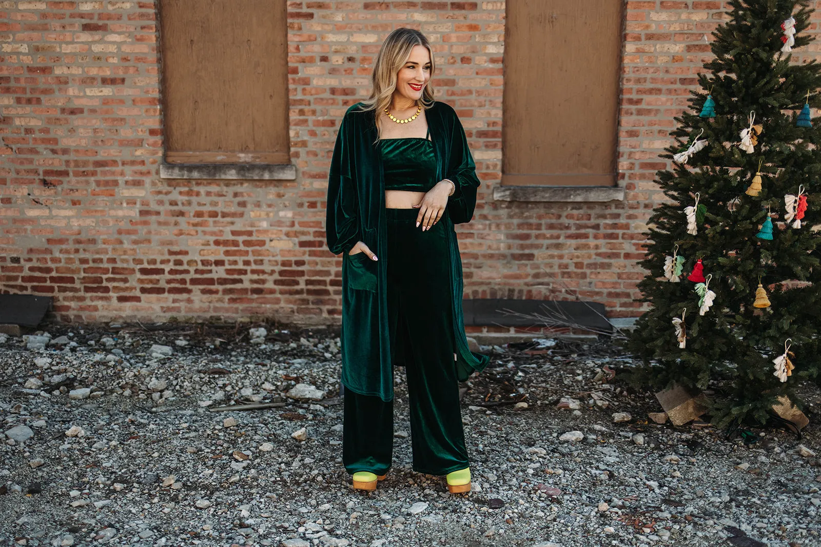 sonny wide leg pant in green