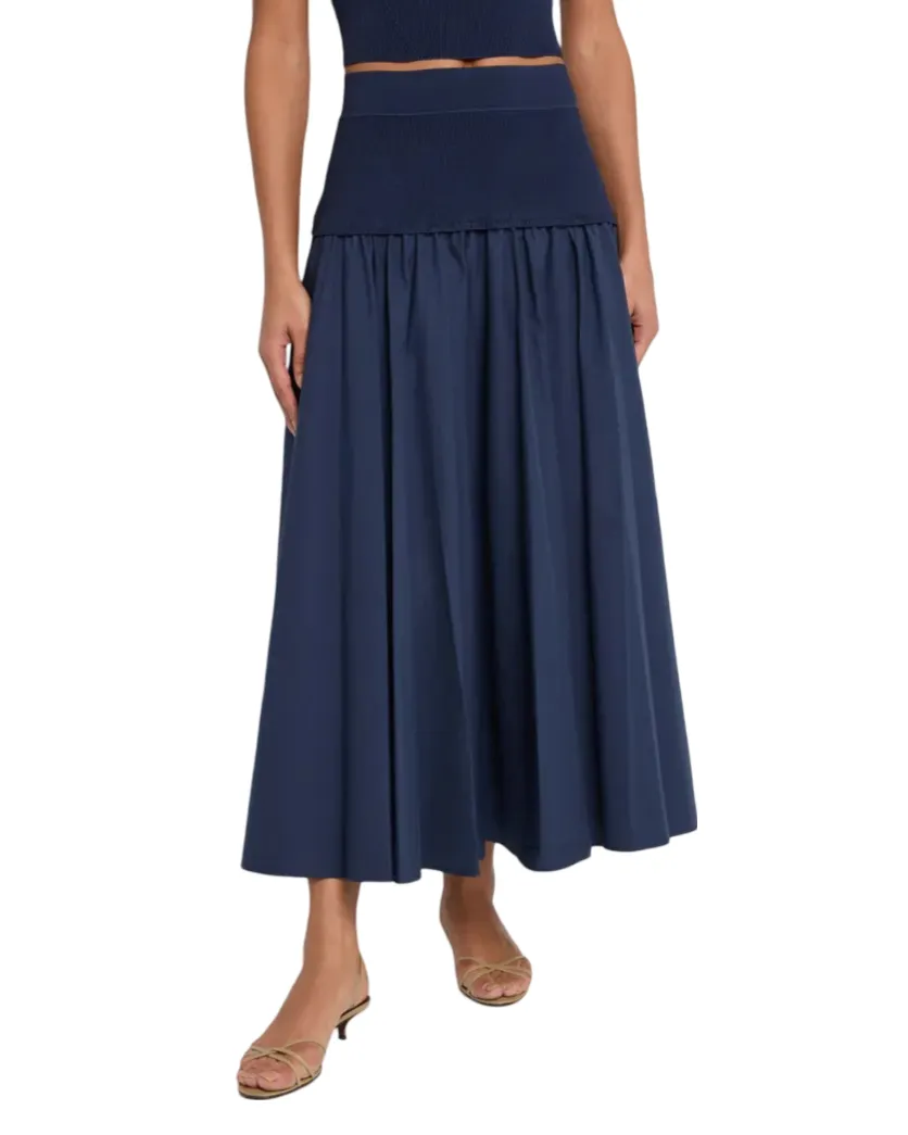Stella Maxi Skirt - Midnight Blue