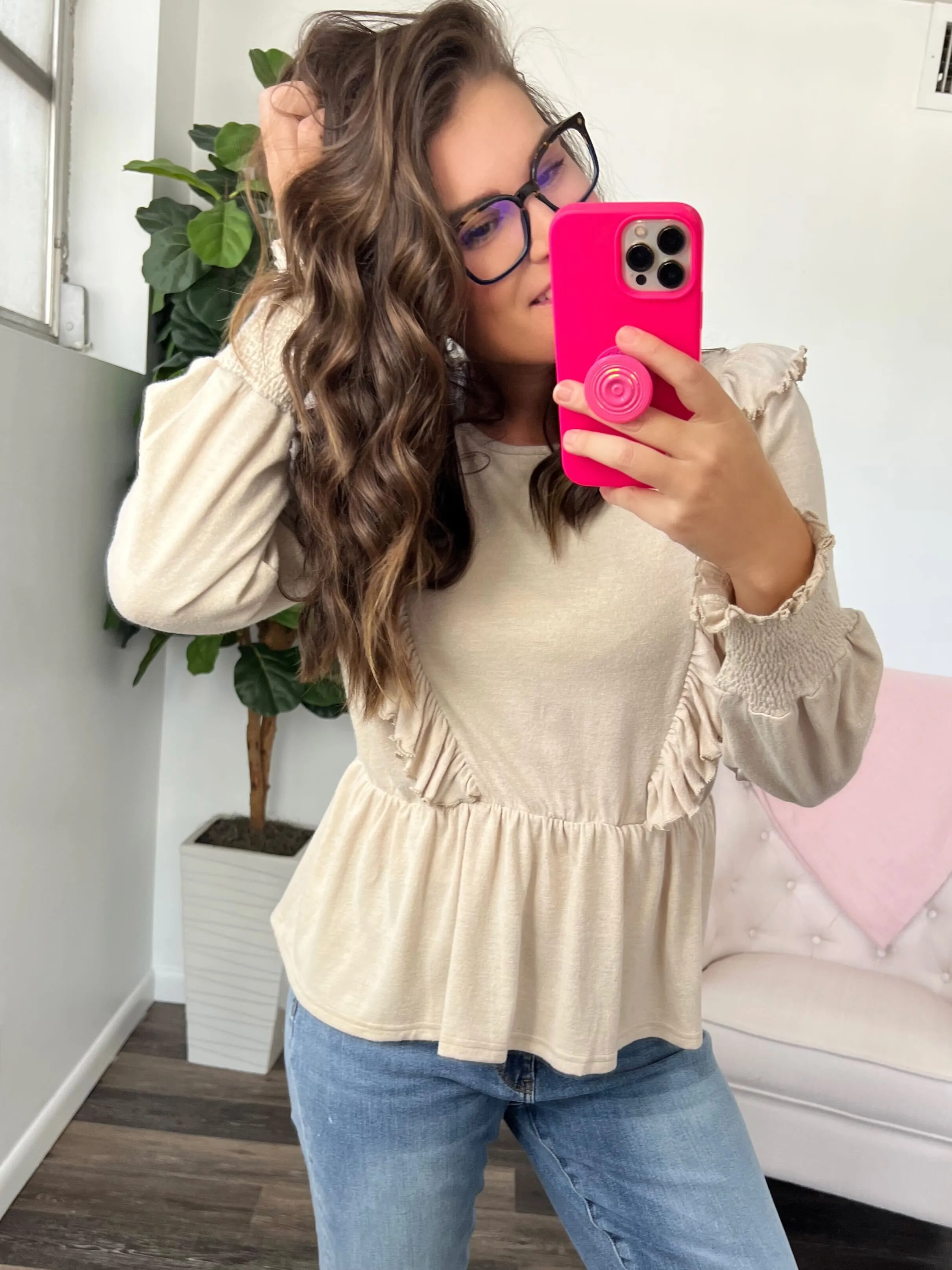 Sweet Confession Top In Seashell