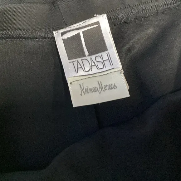 Tadashi Neiman Marcus Long Black Double Side Slit Skirt Misses Size XS