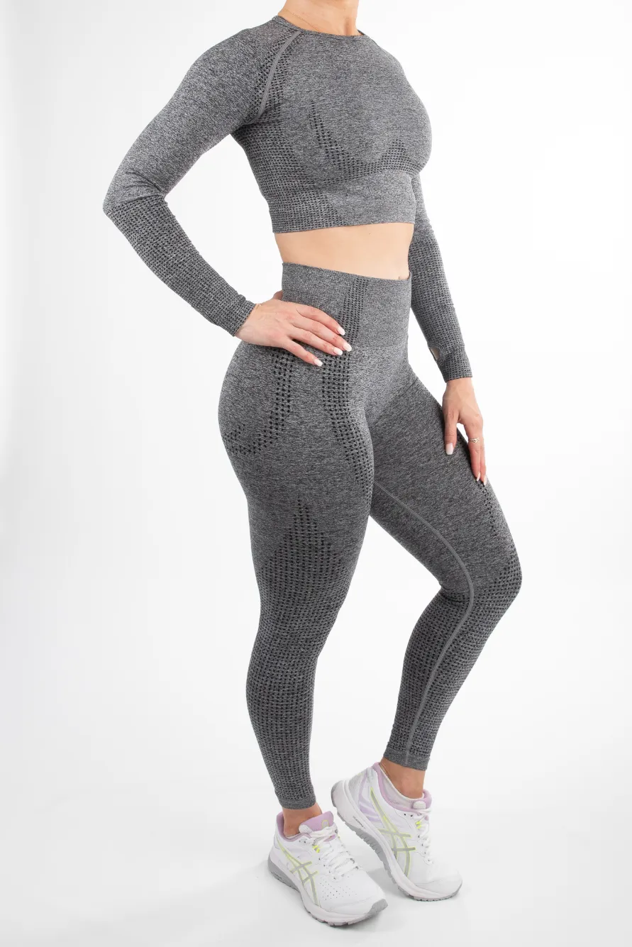 Taylor Crop Top Charcoal