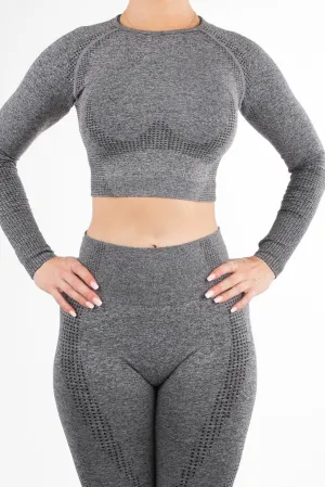 Taylor Crop Top Charcoal