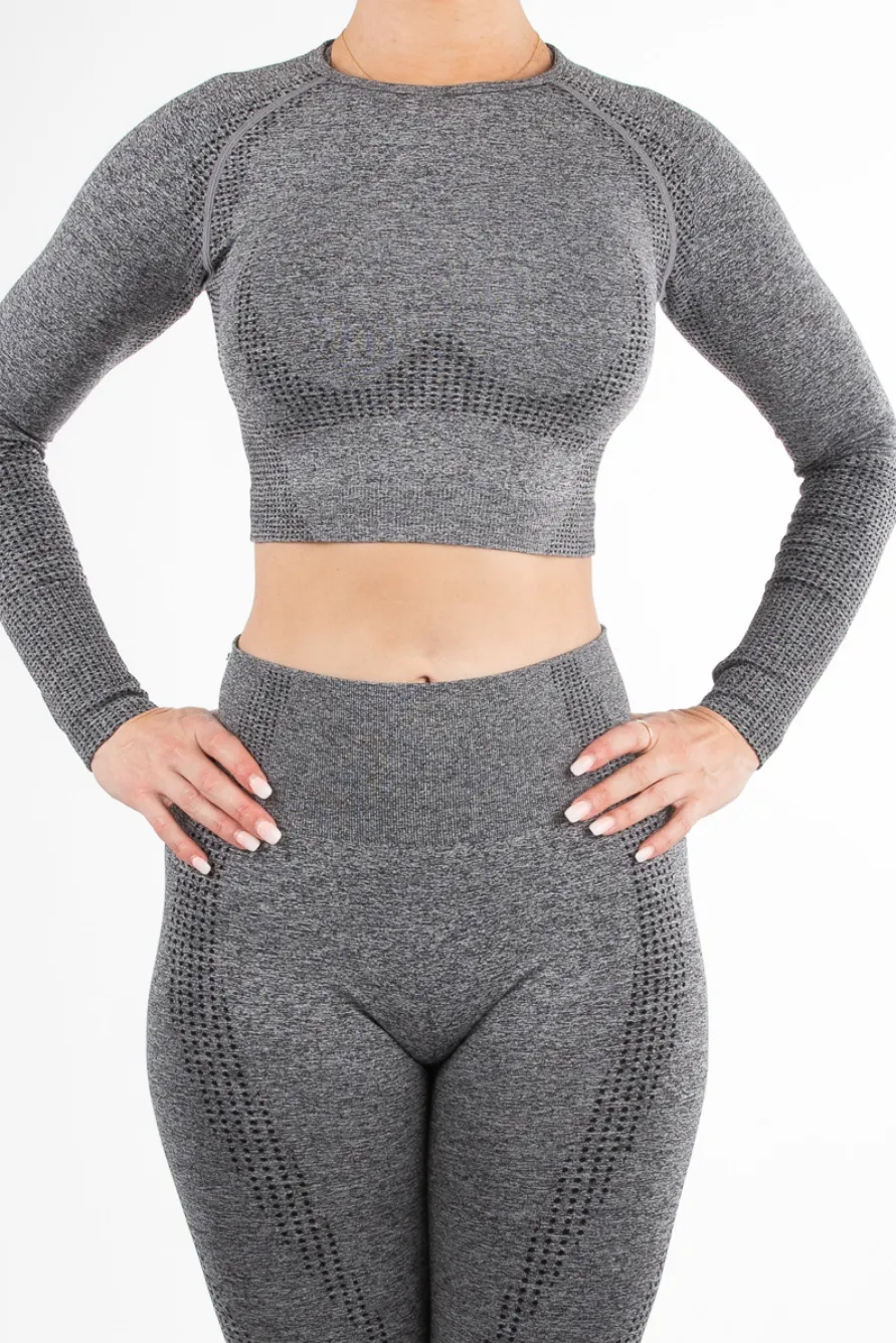 Taylor Crop Top Charcoal