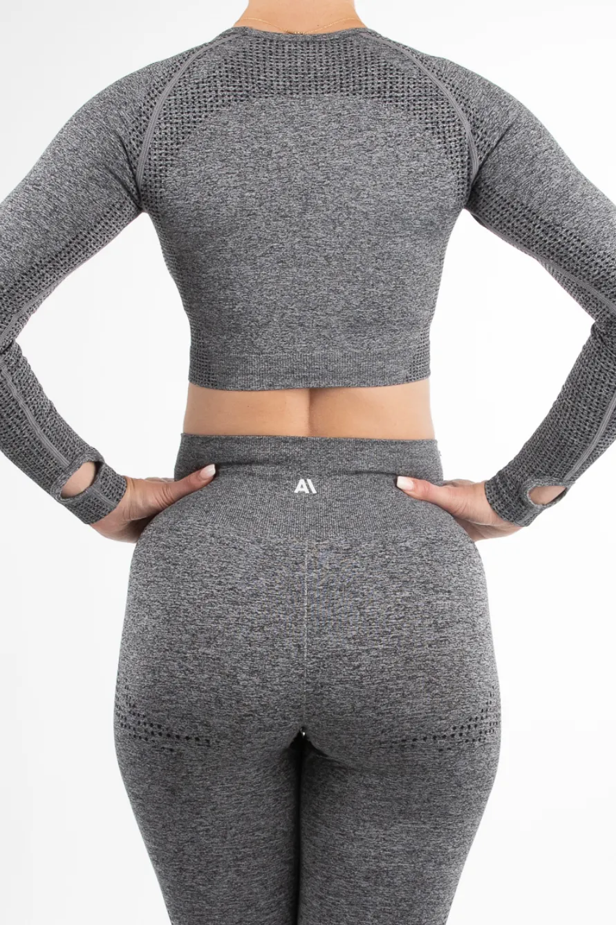 Taylor Crop Top Charcoal