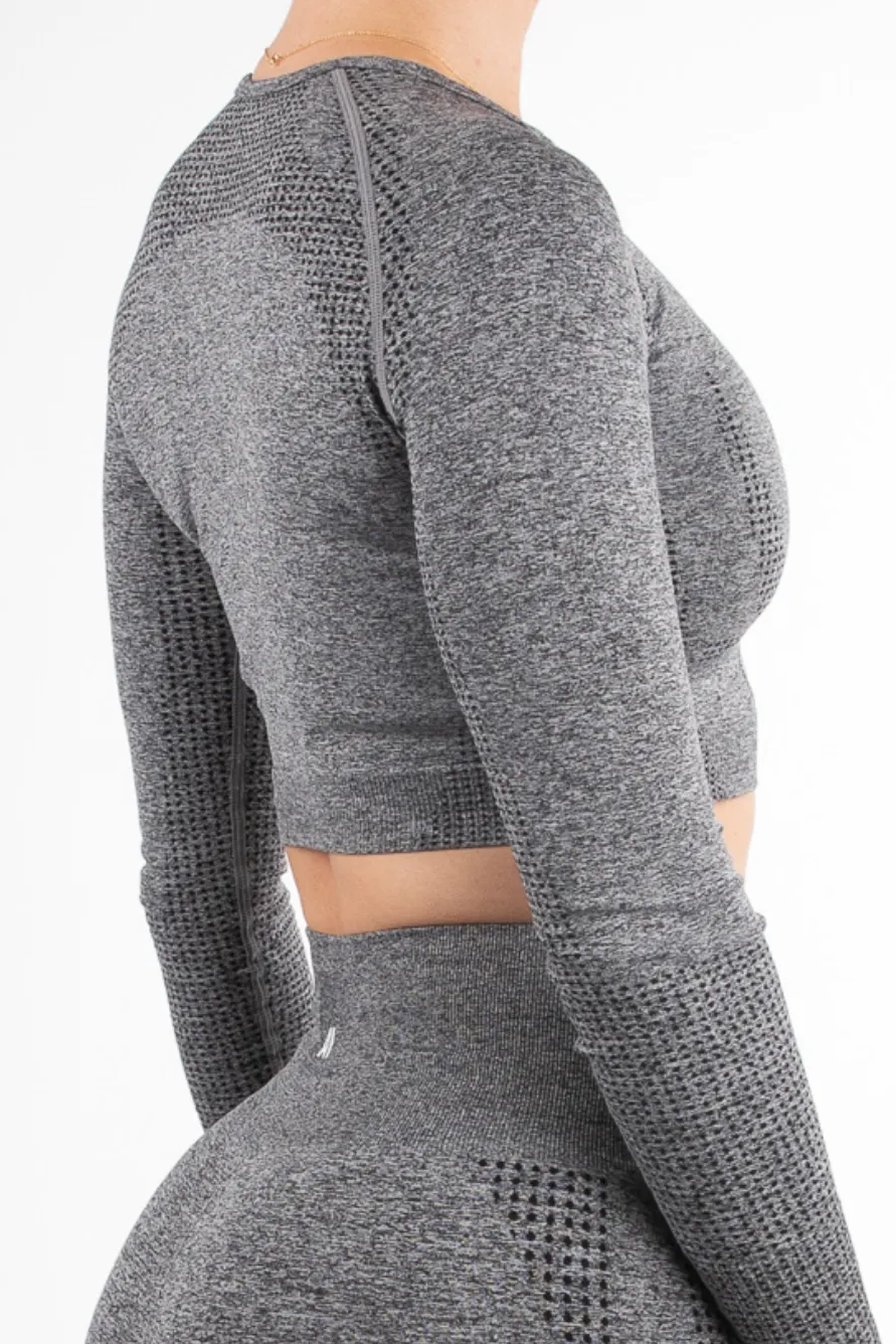 Taylor Crop Top Charcoal