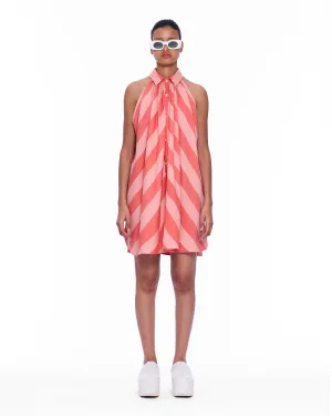 The Mini Halter Dress : Stripe 10