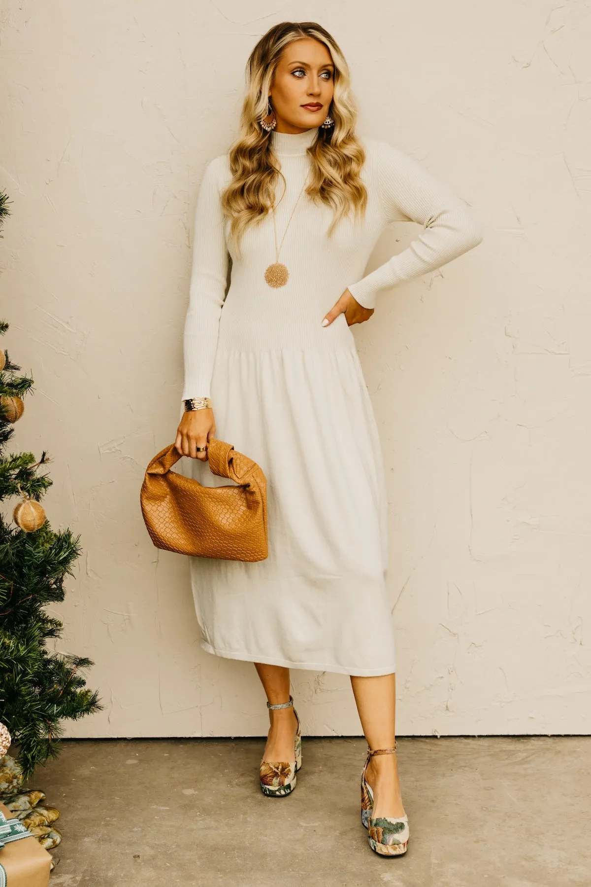 The Pepper Ribbed Midi Sweater Dress