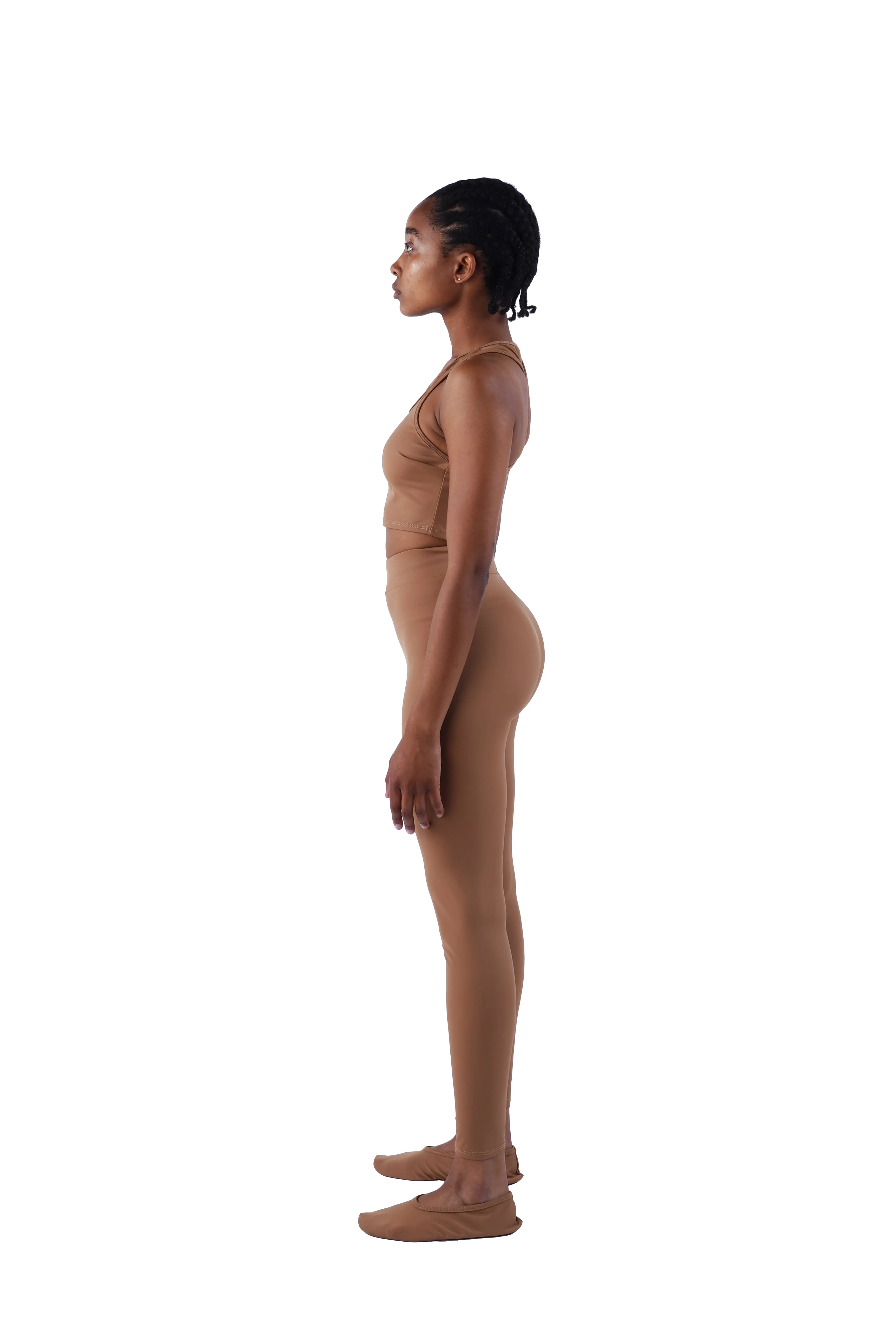 The Racerback Crop Top - Nude 02