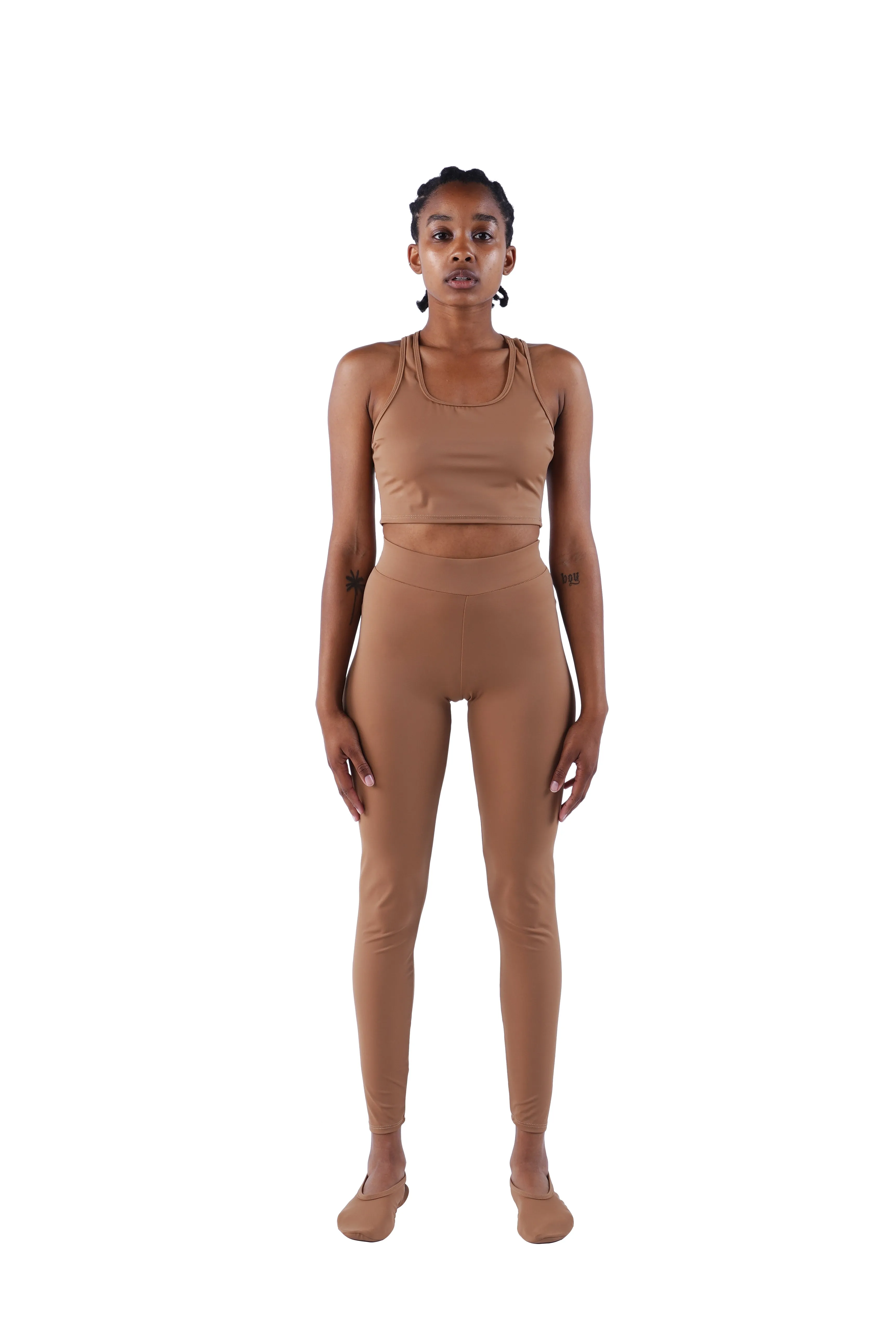 The Racerback Crop Top - Nude 02