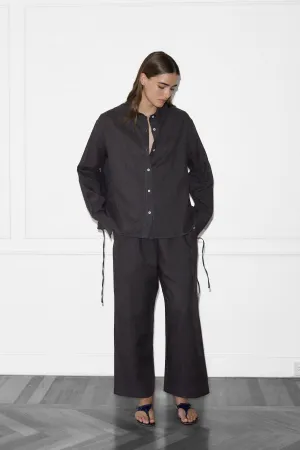 Tie Split Set in Slate Check