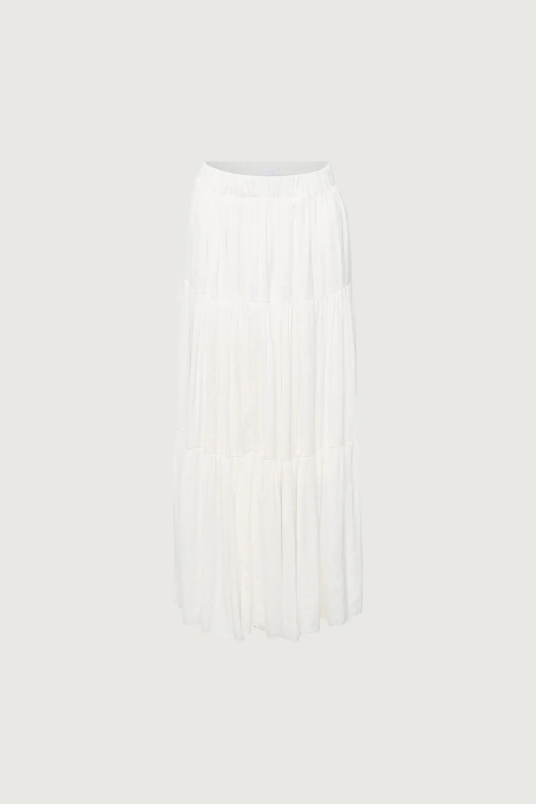 Tiered Skirt With Elastic Waistband