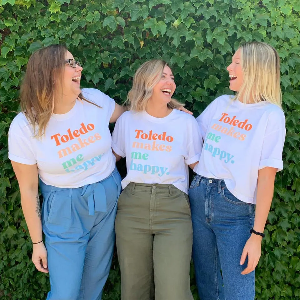 Toledo Makes Me Happy Cropped Shirt (Discontinued)