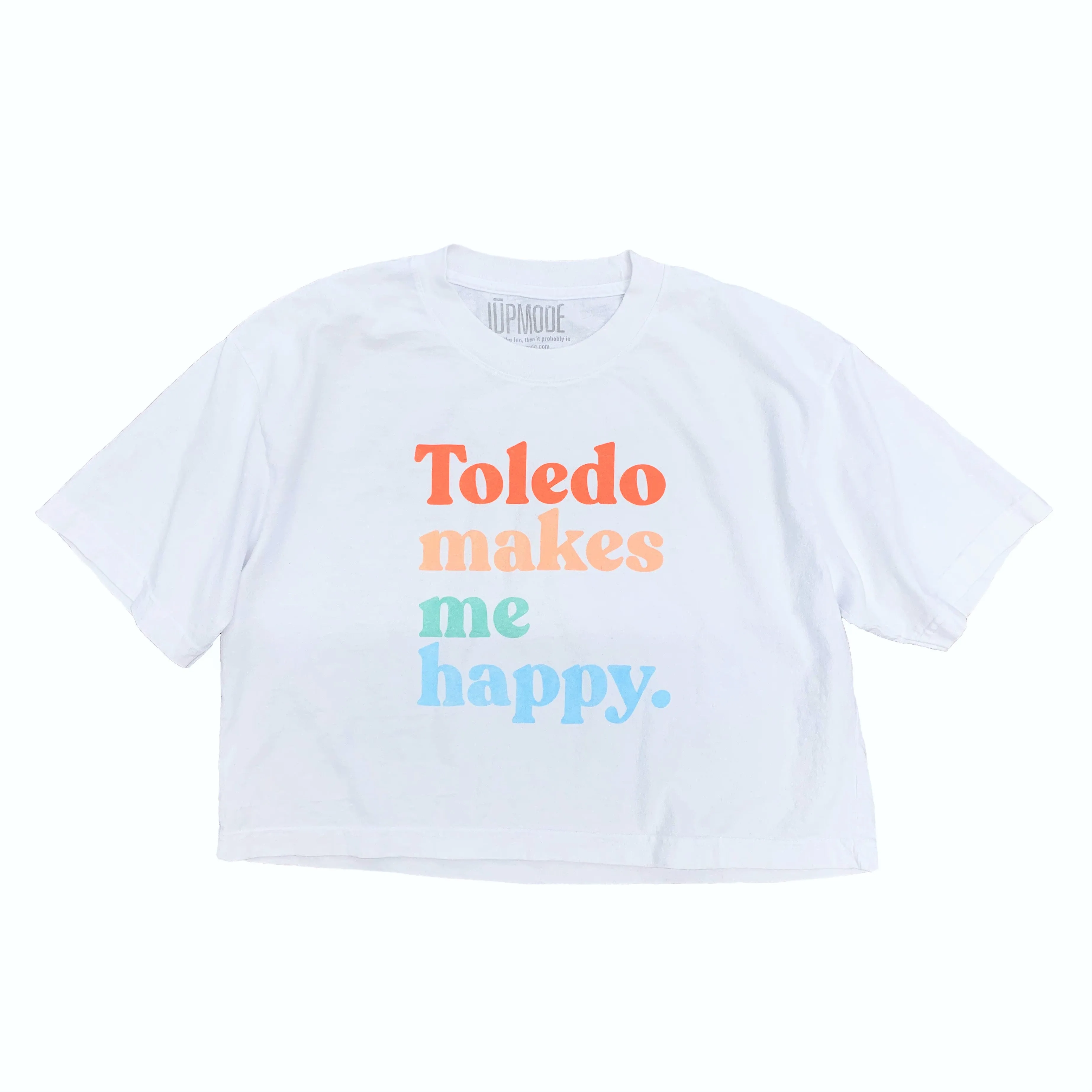 Toledo Makes Me Happy Cropped Shirt (Discontinued)