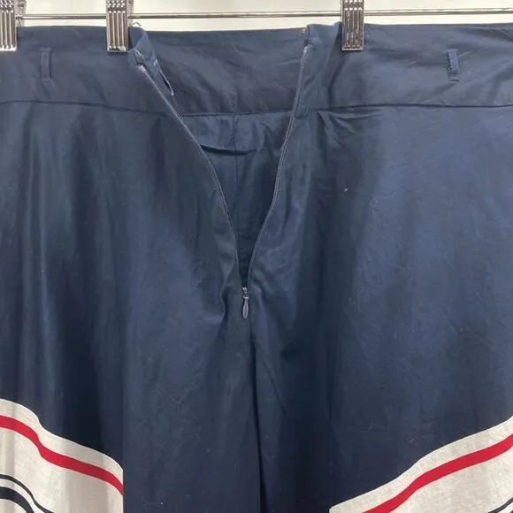Tommy Hilfiger A-line sweep maxi skirt preppy nautical patriotic size 16