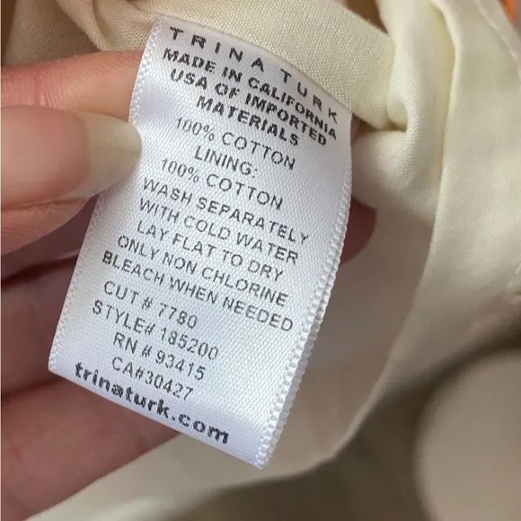 TRINA TURK | NWT $198 Plaid Ruffle Skirt Mini Wrap - Women’s 10