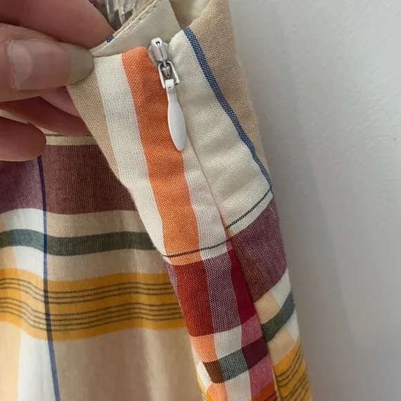 TRINA TURK | NWT $198 Plaid Ruffle Skirt Mini Wrap - Women’s 10