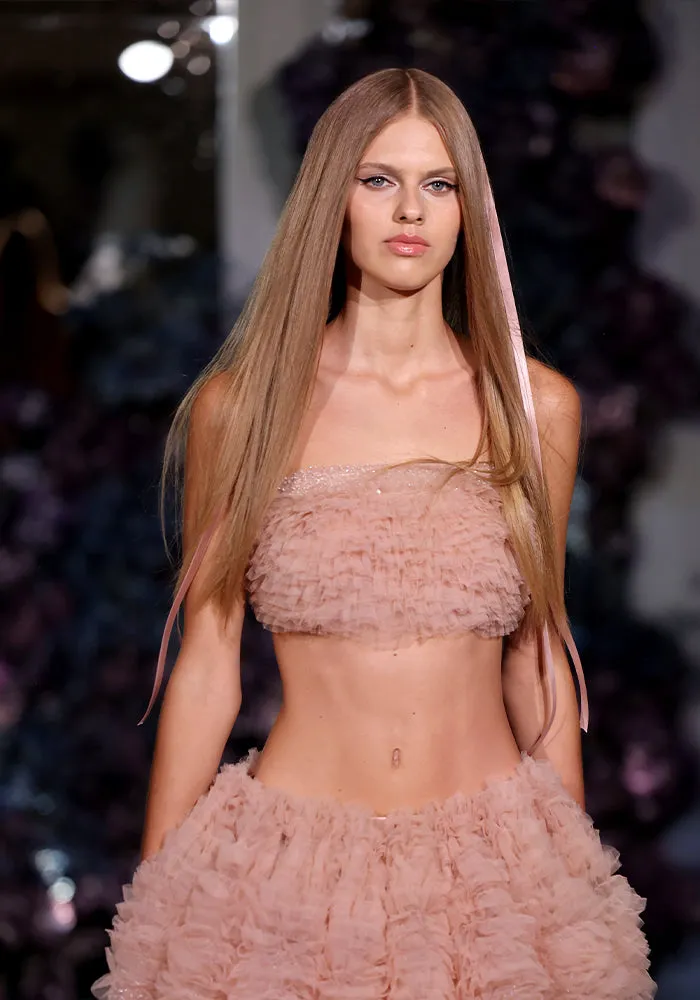 Tulle Crop Top
