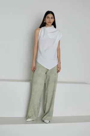 Twist Shoulder Top - Chalk