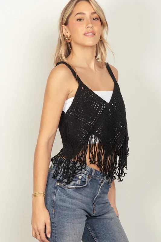 VER123 -CROCHET TOP