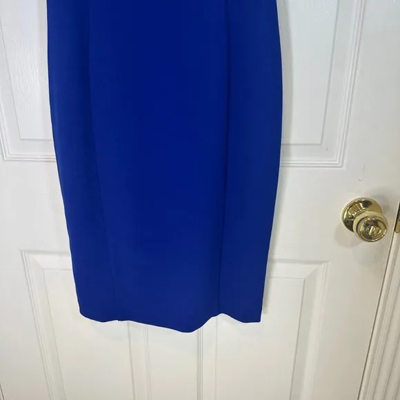 Vince Camuto Cobalt Blue Off-Shoulder Crepe Dress 6 - Like New