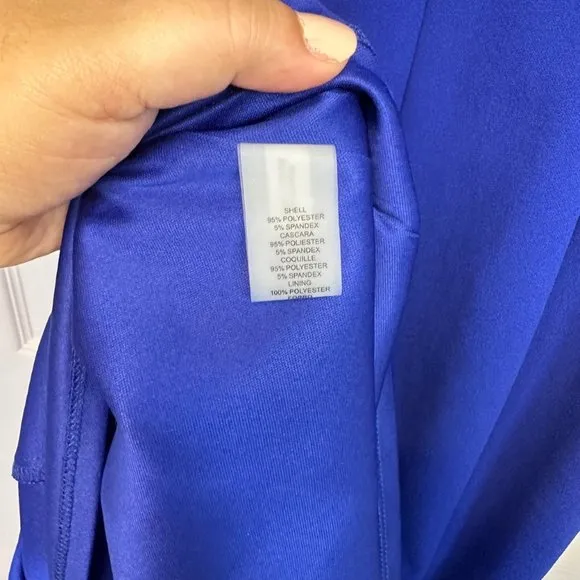 Vince Camuto Cobalt Blue Off-Shoulder Crepe Dress 6 - Like New
