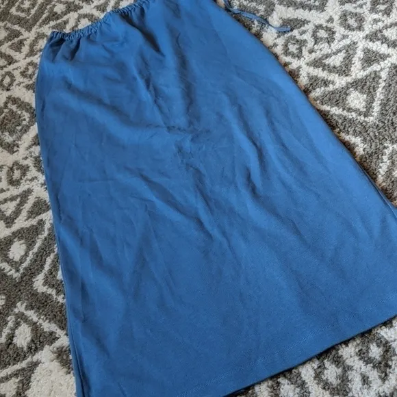 Vintage Lauren Ralph Lauren petite blue maxi skirt