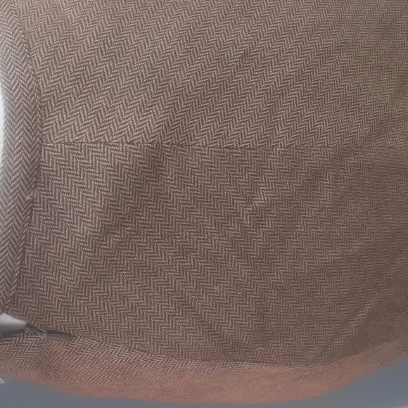 Vtg Worthington Tan brown Maxi Skirt Modest Herringbone sz 4